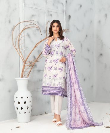 Premium Embroidered 3PC Unstitched -Tawakkal | GLORIOUS